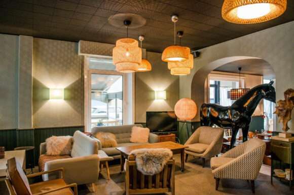 Hôtel des Pins, classique lounge - granville - décoration d'intérieur